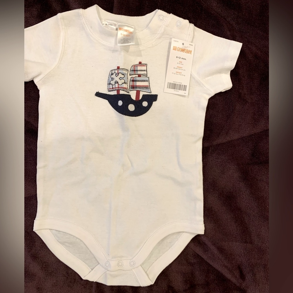 6-12 month onesie. Gymboree